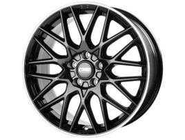 Jante CMS 7,5X18 Et47 5X114,3 67.2R Borda Preta Diamante Brilhante