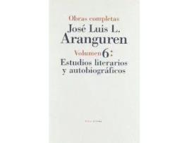 Livro Obras Comp.Aranguren, 6 Estudios Literarios de Aranguren (Espanhol)