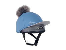 Capacete de cavaleiro com pompa de seda LeMieux