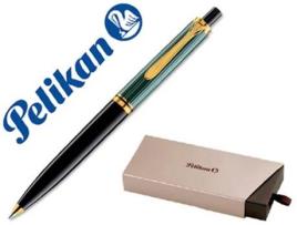 Esferográfica Pelikan Souveraen K400 Preto/Verde com Ouro