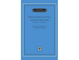 Livro lives of the popes de bartolomeo platina (inglês)