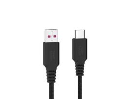 Carregador de Carro Supertouch Duplo 2 Usb-A com Cabo Tipo Usb-C Preto Black