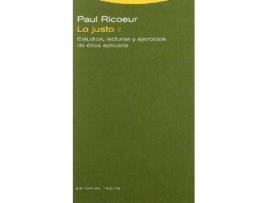 Livro Lo Justo, 2 de Paul Ricoeur (Espanhol)