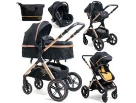 Carrinho de Bebé BEBELISSIMO Trío 3 em 1 0-22 kg (Gold)