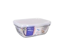 Lancheira Retangular com Tampa Duralex Freshbox Transparente 1,7 L