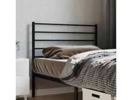 Cabeceira de Cama VIDAXL (100 cm - Aço - Preto)