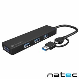 Hub USB-C / USB-A 3.0 com 4 Portas - Natec