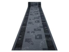Passadeira Antiderrapante DYWANY LUSZCZOW (67 x 1100 cm - Polipropileno - Cinzento)