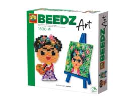 Jogo Criativo SES Missangas Mini Artist Frida Kahlo  Beedz Art 06017 (Idade Mínima Recomendada: 12 anos)