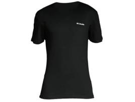 T-Shirt COLUMBIA Csc Basic Logo Ss Tee Algodão para Homem (L - Preto)