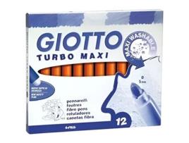 GIOTTO Turbo-Maxi Marker Laranja 12 Pcs.