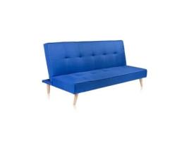 Sofá Cama DUEHOME (188 cm x 39/89 cm x 88/111 cm - Tecido - Azul)