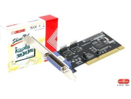 Placa Longshine PCI 2p. série e 1p. paralela c/baixo perfil Placa Longshine PCI 1 porta paralela 2 portas série RS-232 opção baixo perfil