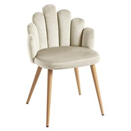 Presentes Miguel - Cadeira Hand Veludo - Beige