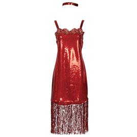 Fun Costumes Disfarces COSTUME ADULTE FLAPPER SCARLETT para mulheres