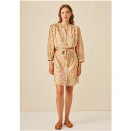 Harris Wilson Vestido direito estampado floral, curto, GARRIGUE