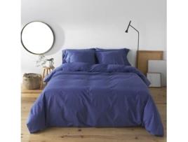 Capa de Edredão ETHERE MAISON Liso Azul (Cama 120 cm - 200x200 cm)
