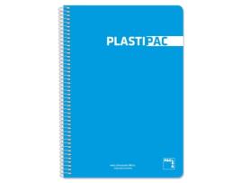 Caderno Pacsa Plastipac Turquesa 80 Folhas Din A4 5 Unidades