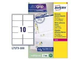 Etiquetas para Impressora Avery L7173 99,1 X 57 Mm Branco 100 Folhas 5 Unidades