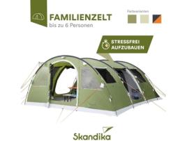 Tenda Tipo Túnel SKANDIKA Gotland 6 Túnel 6 Pessoas 2X Cabines Escuras