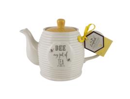 Bule English Tableware Co. Bee Happy Caneca Creme