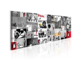 Quadro ARTGEIST Street Art: Banksy II (150x50)