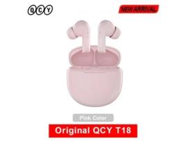 Qcy T18 Auscultadores Sem Fio Bluetooth 5.2 Earbuds Qcc3050 Aptx Voz 32Khz 4 Mic Cvc Hd Call Auscultadores Conexão de Dispositivo Duplo