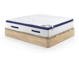 Conjunto Cama + Colchão + Somier DREAMEA PLAY Marquis (Castanho - Madeira - 180x200 cm)