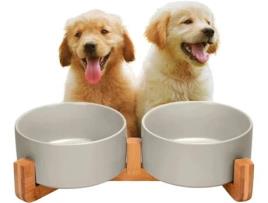 Comedouro Duplo para Cães e Gatos EDIPETS (800 ml)