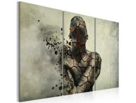 Quadro ARTGEIST The man of stone - triptych (90x60)