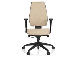 Cadeira de Escritório HJH OFFICE Giratória Pro-Tec 500 Tecido Marengo e Beige