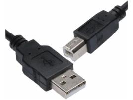 Cabo de impressora NEDISDERTIS USB A/USB B 5M Macho/Macho Preto