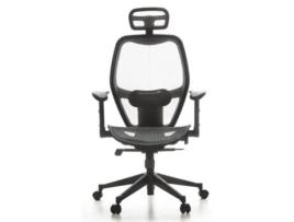 Cadeira de Escritório HJH OFFICE Air-Port Tecido em Malha Cinzento