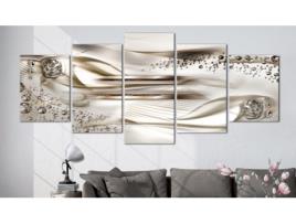 Quadro ARTGEIST Underwater Harp (5 Parts) Wide Brown (100x50)