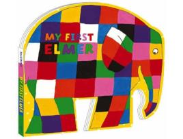 Livro My First Elmer: Shaped Board Book de David Mckee