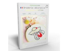 Caixa Diy Bordados Decorativos Mulher com Chapéu Les French Kits