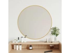 Vidaxl Espelho de Parede Redondo Ø 60 Cm Dourado