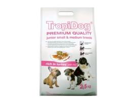 Tropidog Premium Junior Small&Ampmedium Breeds Turkey&Amprice 8Kg