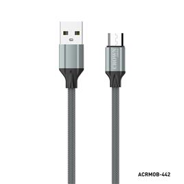 CROWN JAPAN Cabo USB-A (M) - Micro USB (M), Cabo de 2 m, Cinzento