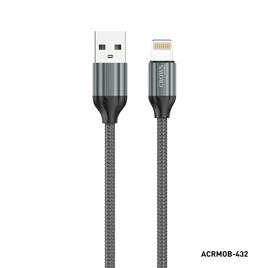 CROWN JAPAN Cabo USB-A (M) - Lightning (M), Cabo de 2 m, Preto