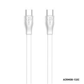 CROWN JAPAN Cabo USB-C (M) - USB-C (M), Cabo de 2 m, Branco