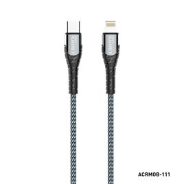 CROWN JAPAN Cabo USB-C (M) - Lightning (M), Cabo de 1 m, Preto