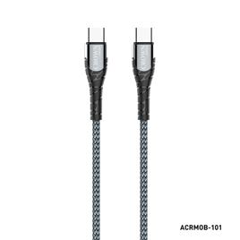 CROWN JAPAN Cabo USB-C (M) - USB-C (M), Cabo de 1 m, Preto