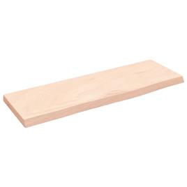 vidaXL Prateleira de parede 60x20x2 cm carvalho maciço não tratado