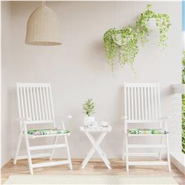 vidaXL Almofadões p/ cadeira 2pcs 50x50x3cm tecido multicor