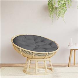 vidaXL Almofadão redondo Ø 100 x11 cm tecido oxford antracite