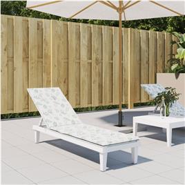 vidaXL Almofadão p/ cadeira de terraço tecido oxford padrão folhas