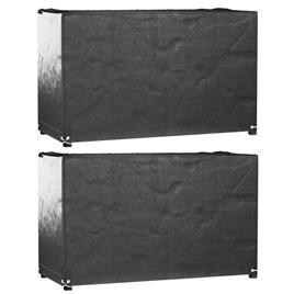 vidaXL Capas p/ mobília de jardim 2 pcs 8 ilhós 170x94x70cm retangular