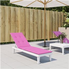 vidaXL Almofadão p/ cadeira de terraço tecido oxford rosa