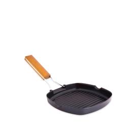 Grelhador Antiaderente com Cabo Madeira Sagres 20CM